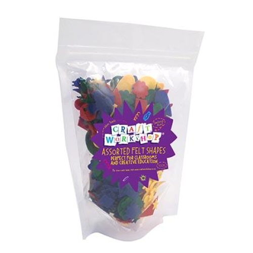 Craft Value Felt Shapes 500pcs Asst