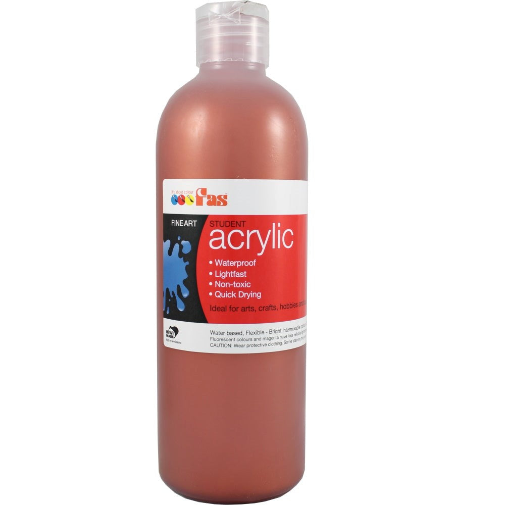 Fas Student Acrylic Metallic Paint 500ml