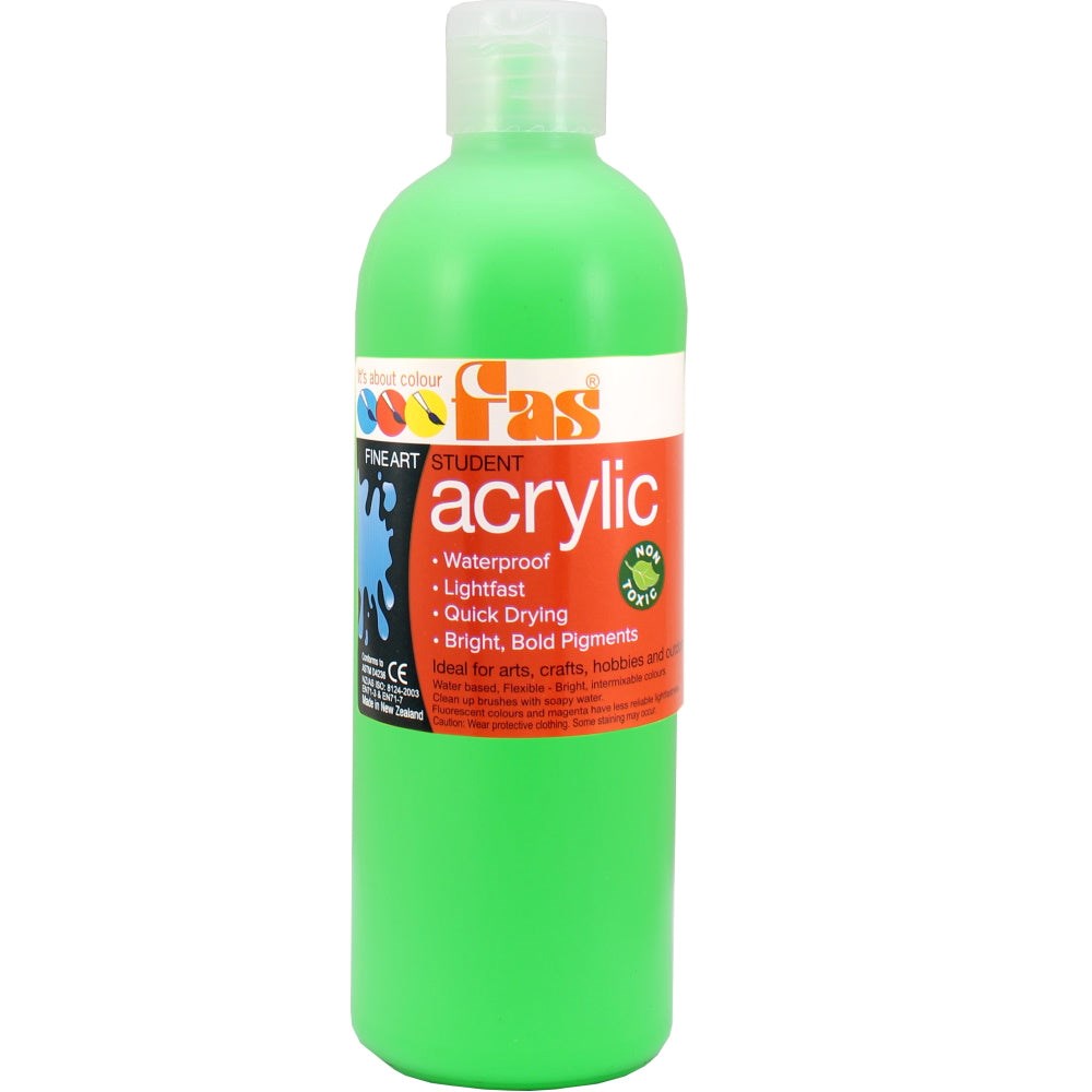 FAS Fluro Acrylic Paint - 500ml