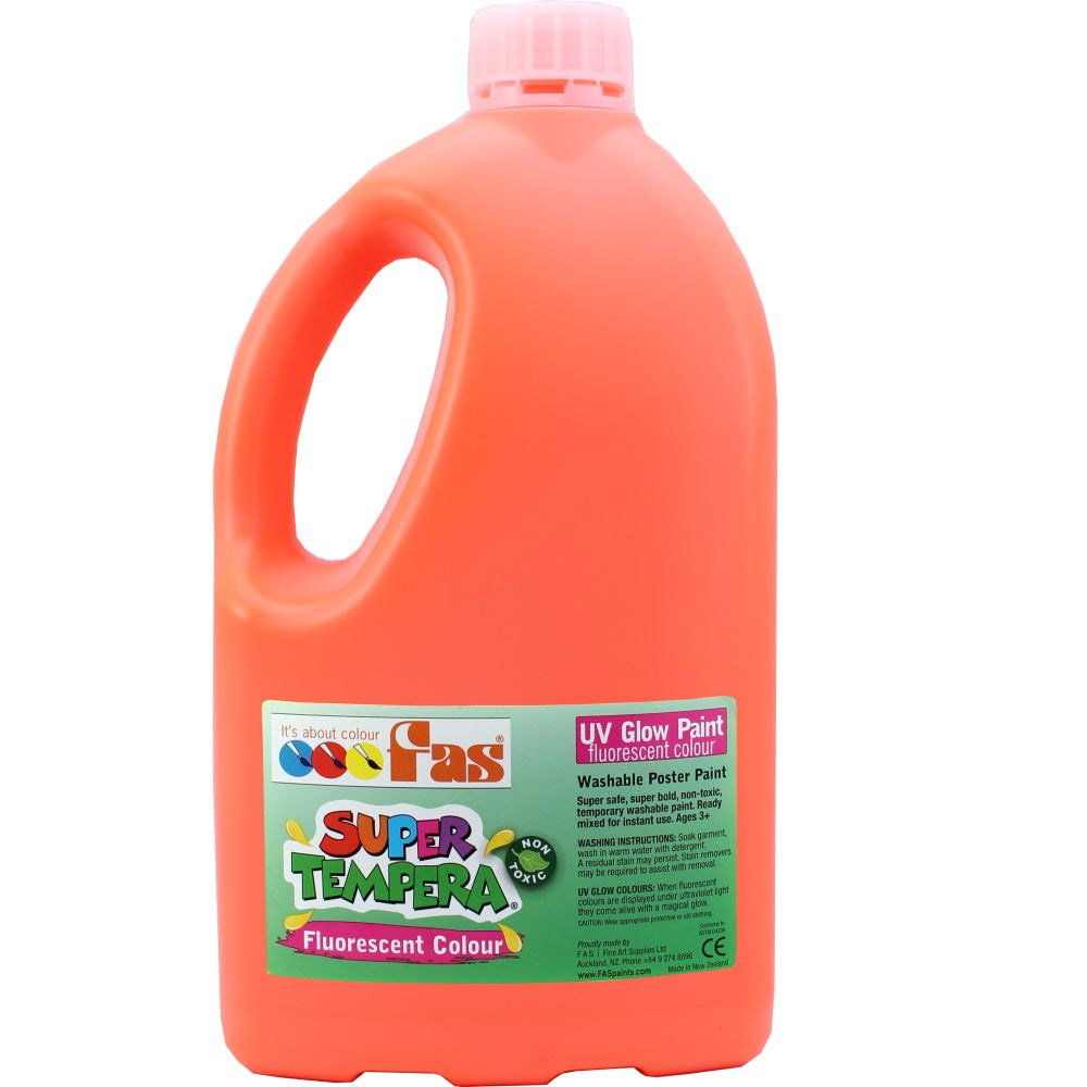 FAS Fluro Super Tempera Paint - 2 Litre
