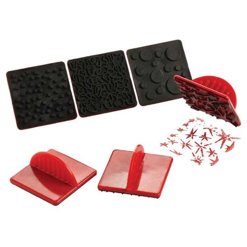 Paint Effect Rubber Stampers - Set Of 6 - 6Cm X 6Cm