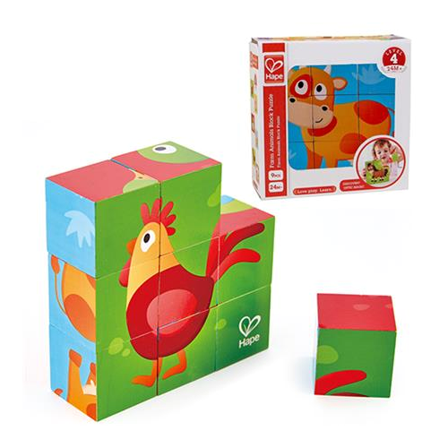 Hape Farm Animal Block Puzzle