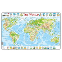 Load image into Gallery viewer, Larsen Board Puzzles Map of World
