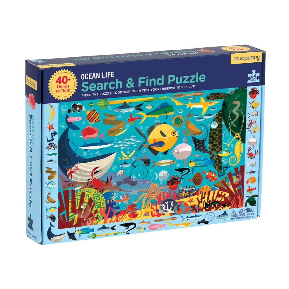 Mudpuppy Search & Find Puzzle Ocean Life- 64 Pieces