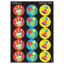 Load image into Gallery viewer, Big Birthday Stinky Stickers-Frosting Scent -D
