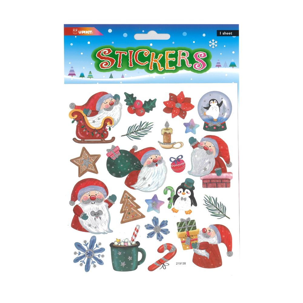 Christmas Stickers Santa & Friends