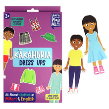 Load image into Gallery viewer, Kakahuria Dress Up Doll - Clothing in Te Reo
