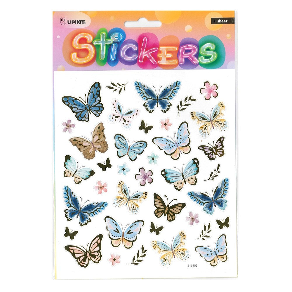 Gold Butterflies Stickers