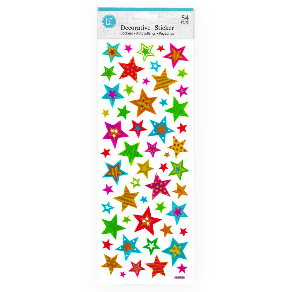 Stickers Stars Colourful