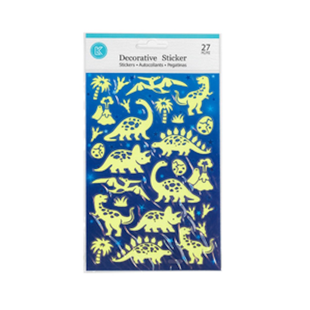 Stickers Glow in Dark Dinos
