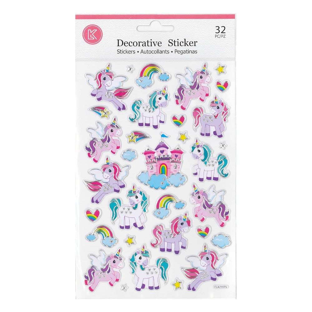 Unicorn Sparkly Stickers