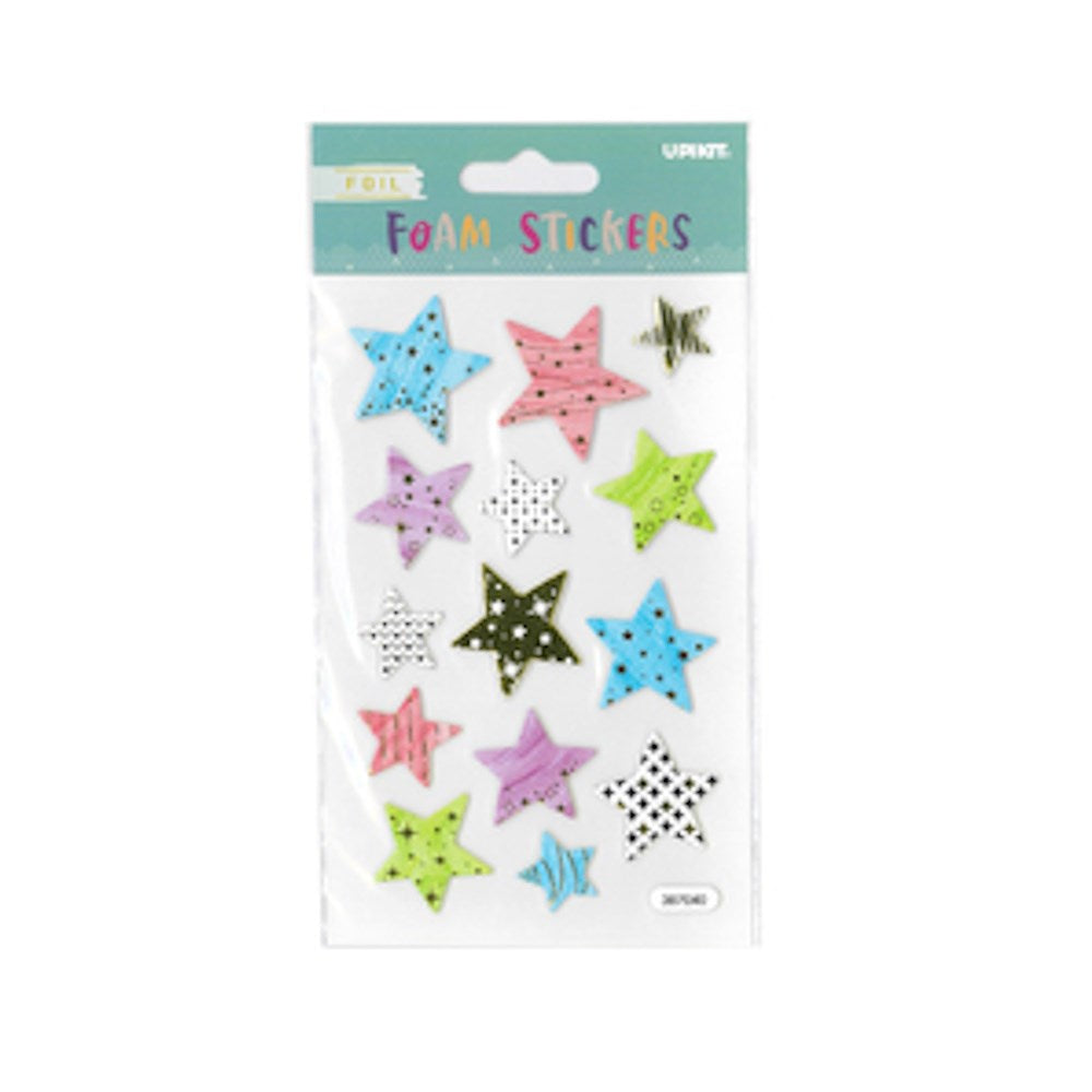 Stickers Stars Foam Gold