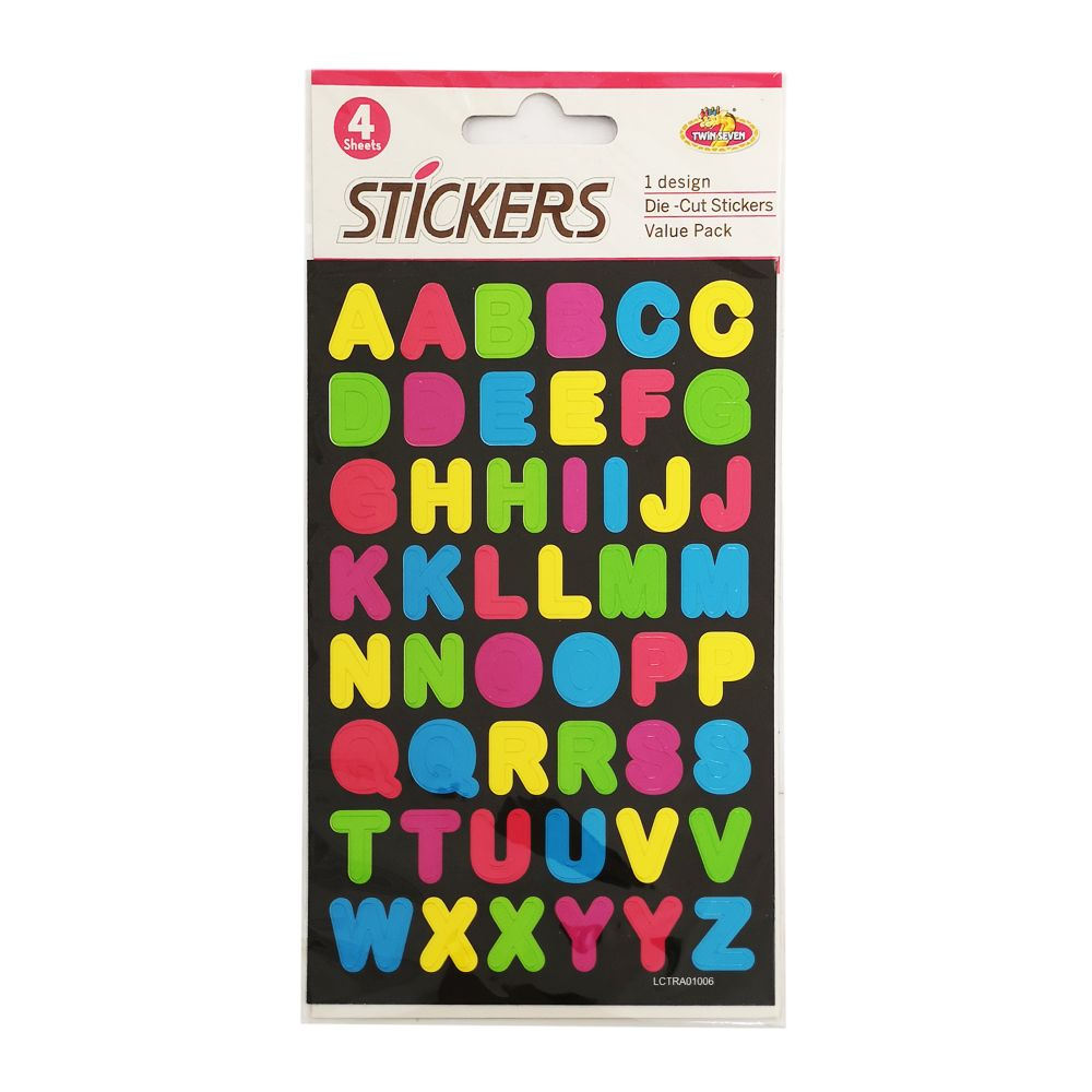 Coloured Letter Stickers