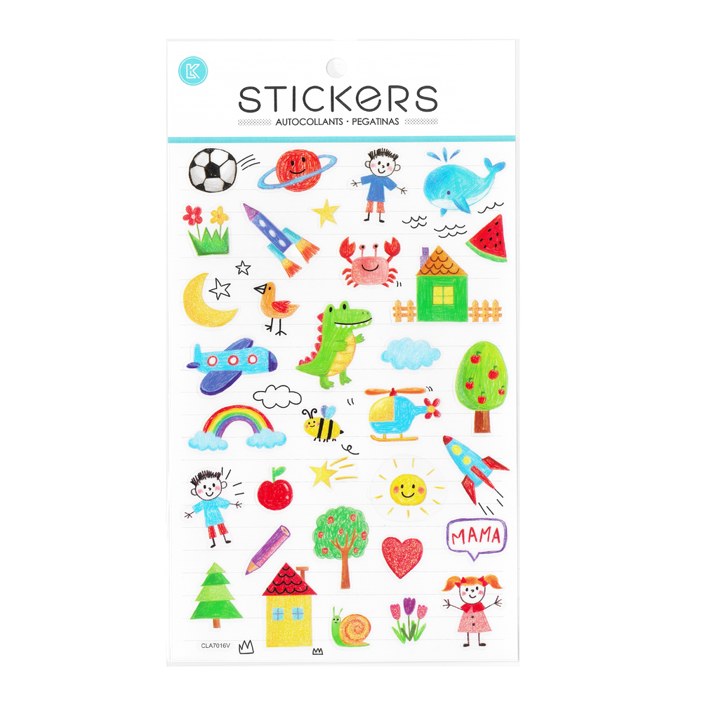 Boys Drawings Stickers