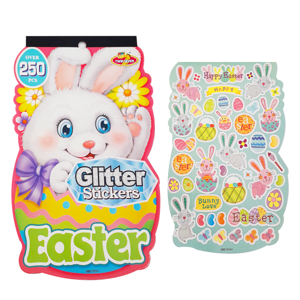 Sparkle Rabbit Sticker Pad 250pc