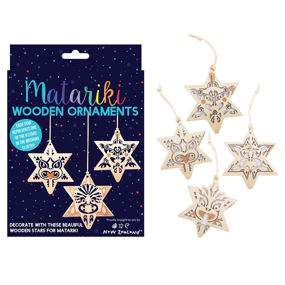 Matariki Wooden Star Set