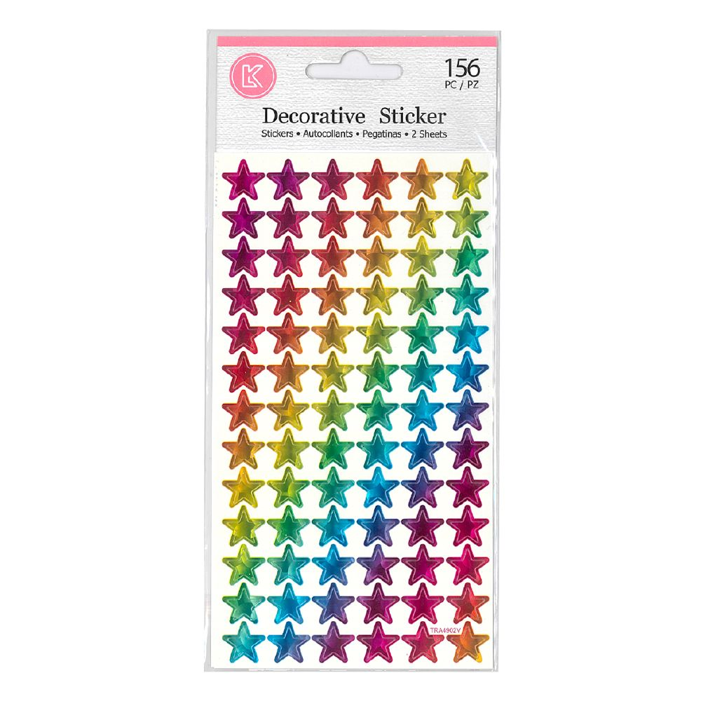 Stickers Shiny Rainbow Stars