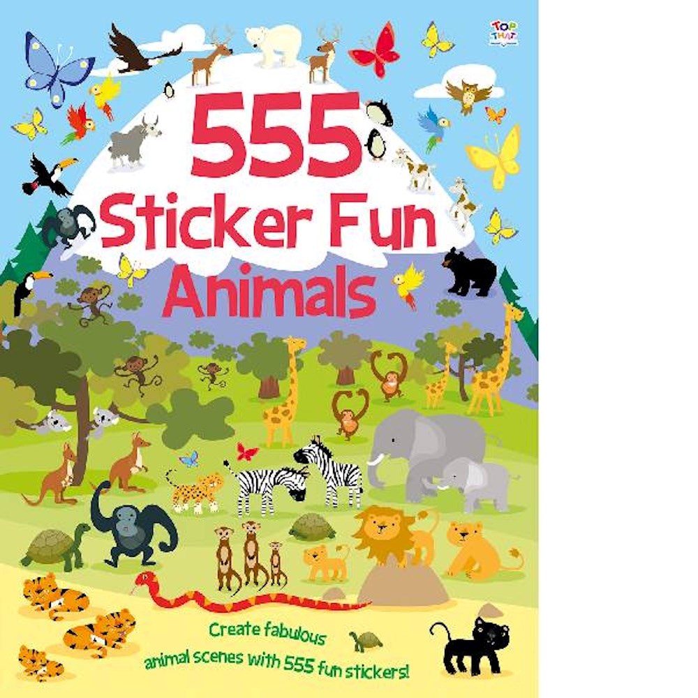 555 Sticker Fun Book Animals