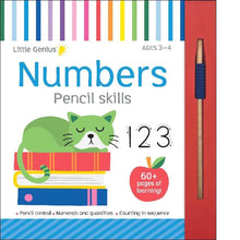 Load image into Gallery viewer, Little Genius Number Pencil Skills Activity Pad
