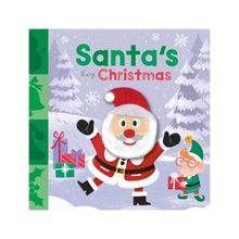 Load image into Gallery viewer, Santas Busy Christmas Finger Puppet Book
