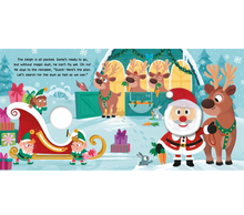 Load image into Gallery viewer, Santas Busy Christmas Finger Puppet Book
