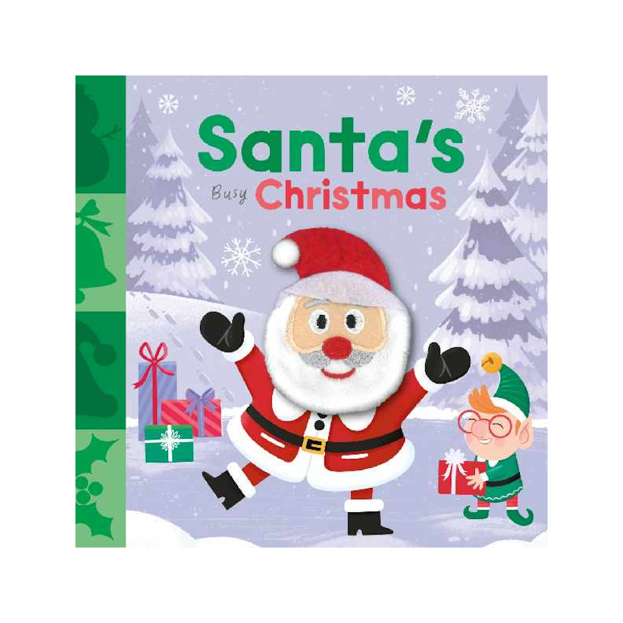 Santas Busy Christmas Finger Puppet Book