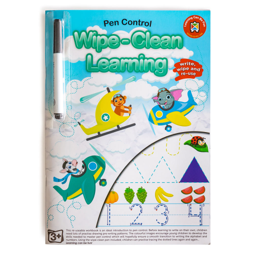 LCBF Wipe Clean Learning Book Pen Control