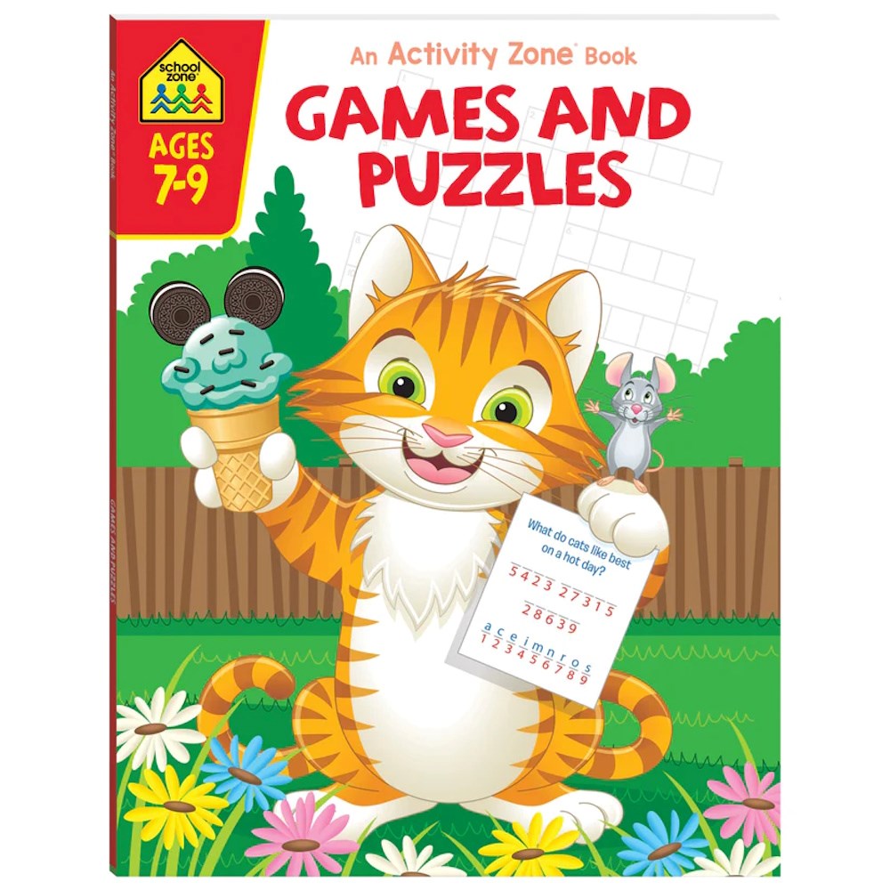 School Zone Activity Zone -Games & Puzzles Book - Ages 7-9