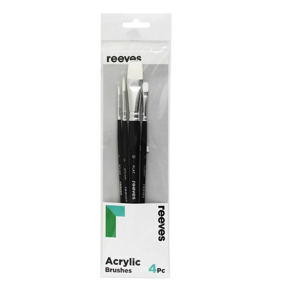 Reeves Acrylic White Brush Set of 7