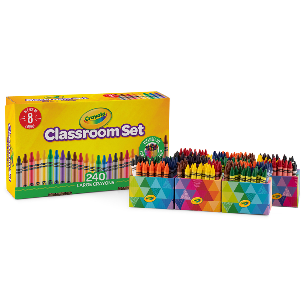 Crayola Large Crayons Classroom Set 240 Pieces