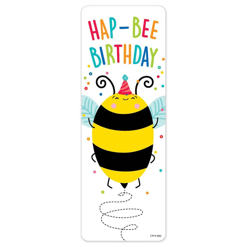 Hap-Bee Birthday Bookmarks