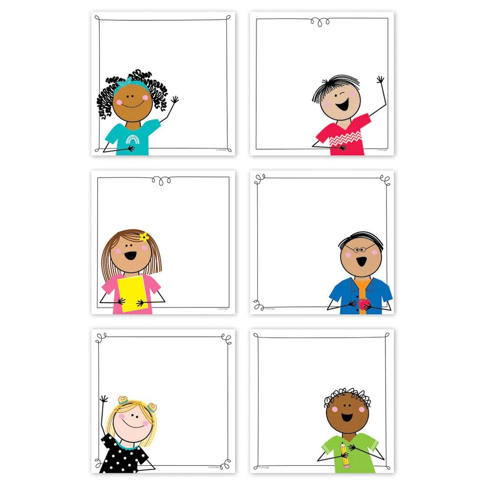 Stick Kids Accent Cards - D