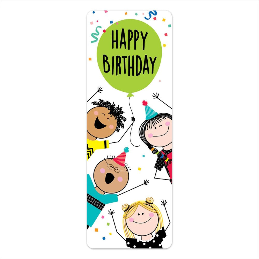 Stick Kids Happy Birthday Bookmarks