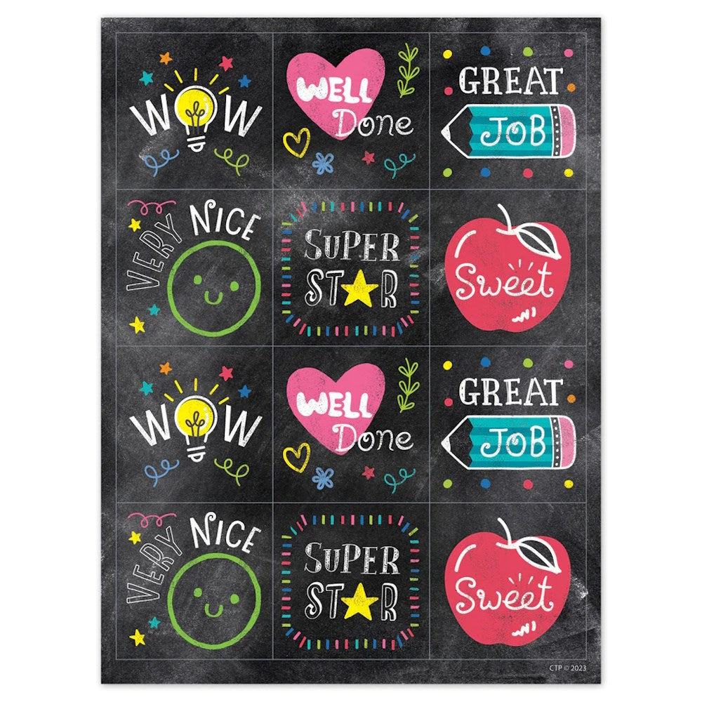 Chalk It Up! Reward Stickers