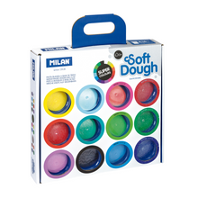 Load image into Gallery viewer, Milan Soft Dough Super Colours Assorted Pack 16
