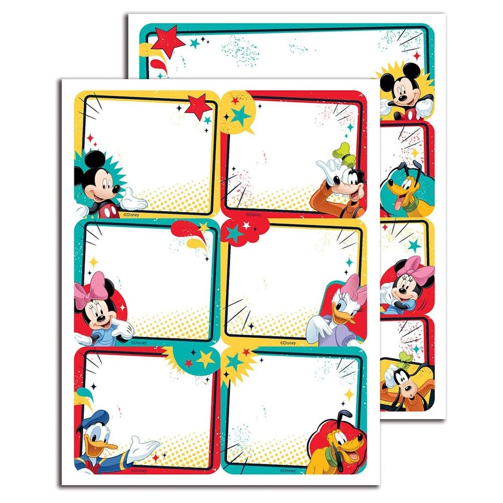 Mickey Mouse and Friends Name Tags