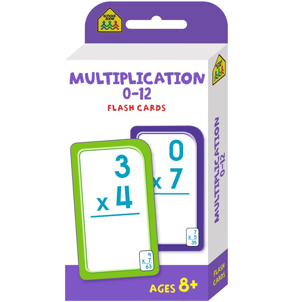 School Zone Multiplication 0-12 Flash Cards