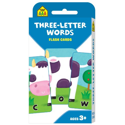 School Zone Three Letter Words Flash Cards