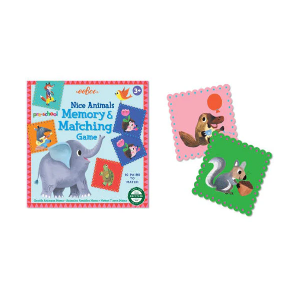 EeBoo Pre-School Nice Animals Memory Game