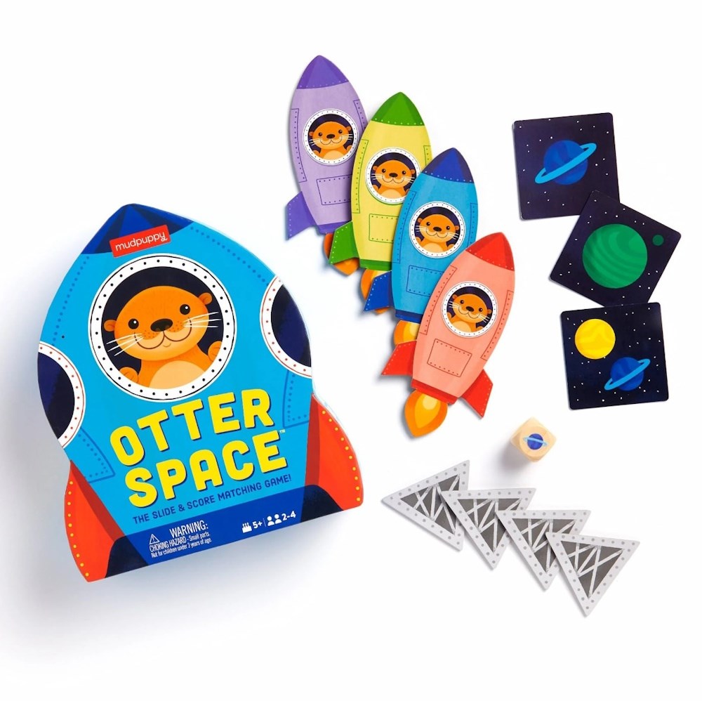 Mudpuppy Otter Space Shaped Box Game