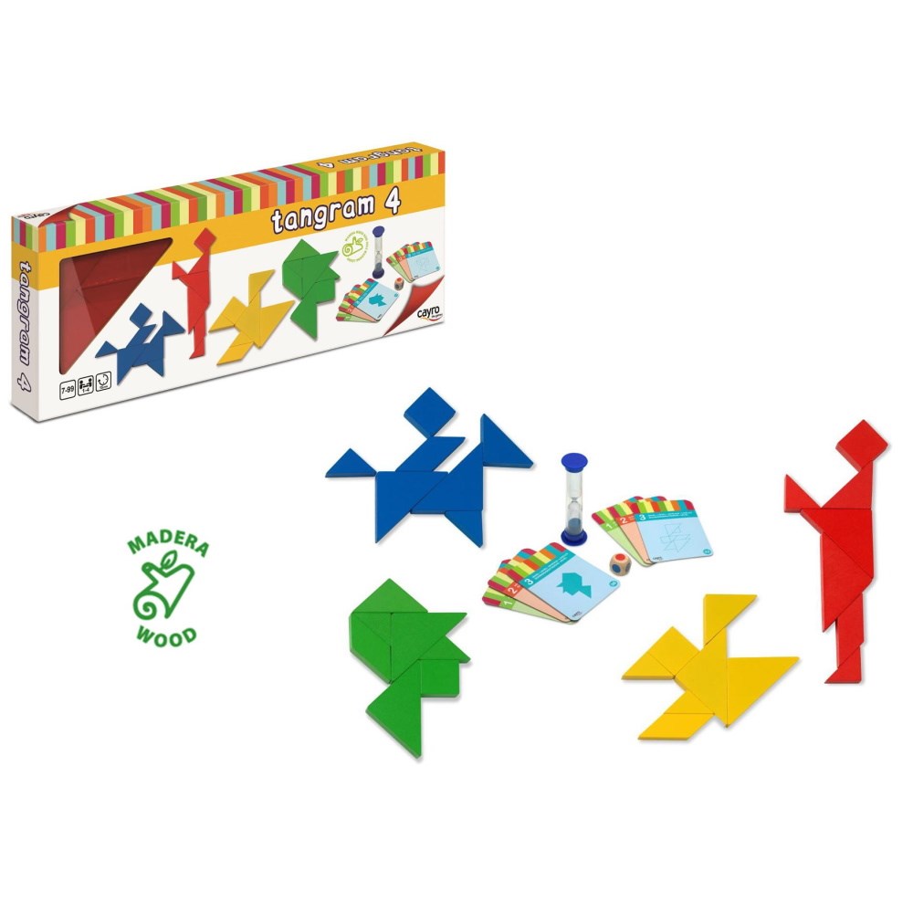 Tangram 4 Player Wood