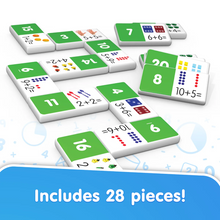 Load image into Gallery viewer, Junior Learning Addition Dominoes 28 Pieces
