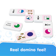 Load image into Gallery viewer, Junior Learning Fraction Dominoes 28 Pieces
