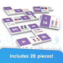 Load image into Gallery viewer, Junior Learning Multiplication Dominoes 28 Pieces
