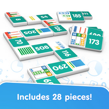 Load image into Gallery viewer, Junior Learning Place Value Dominoes 28 Pieces
