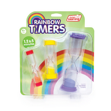 Load image into Gallery viewer, Junior Learning Rainbow Timers Set of 3
