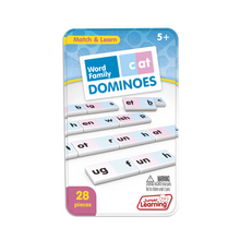 Load image into Gallery viewer, Junior Learning Word Family Dominoes 28 Pieces
