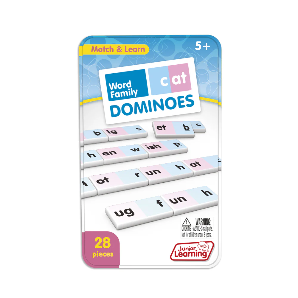 Junior Learning Word Family Dominoes 28 Pieces