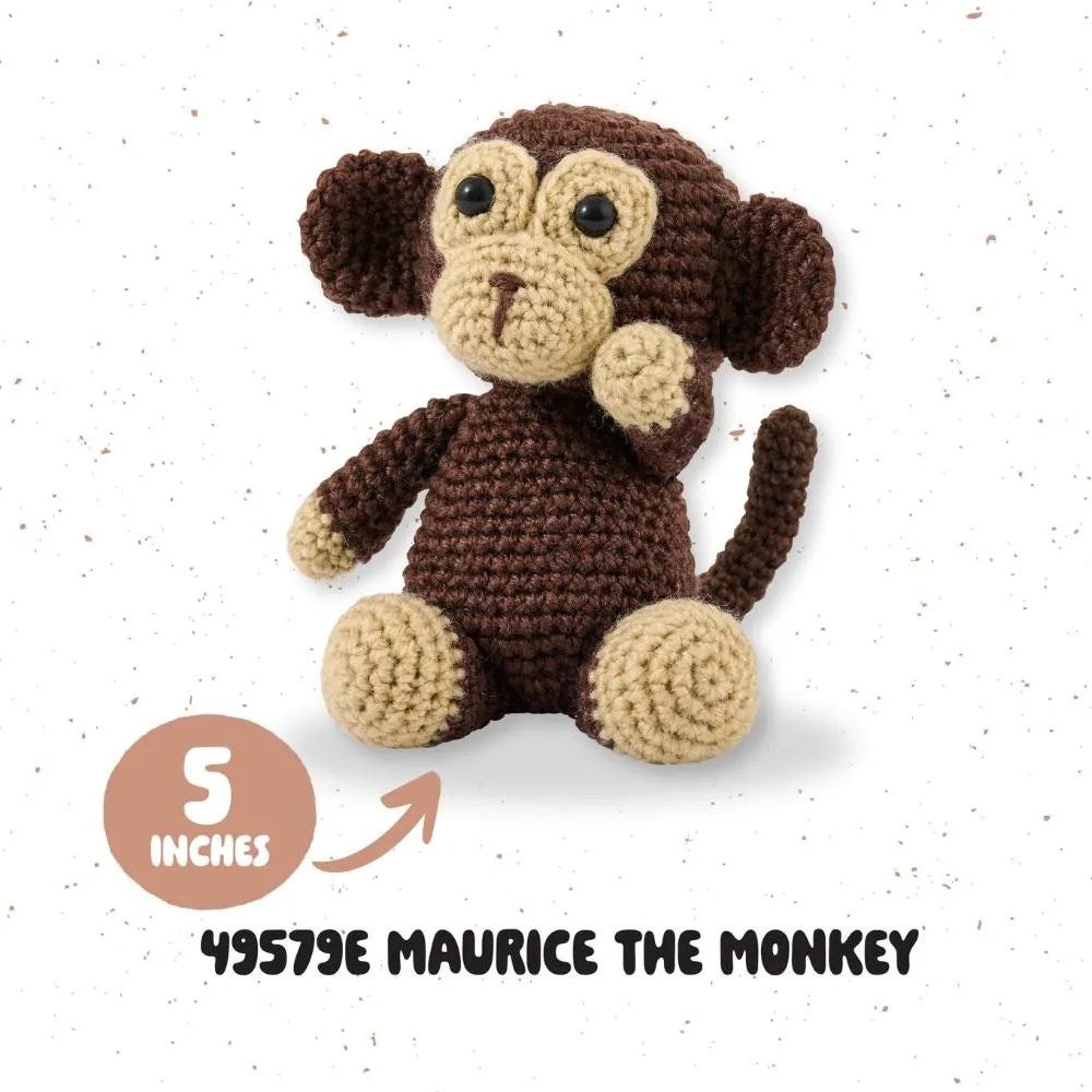 Bucilla Amigurumi Crochet Kit Maurice the Monkey