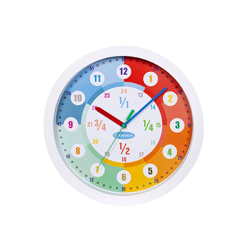 Carven Educational Wall Clock 24 Hour